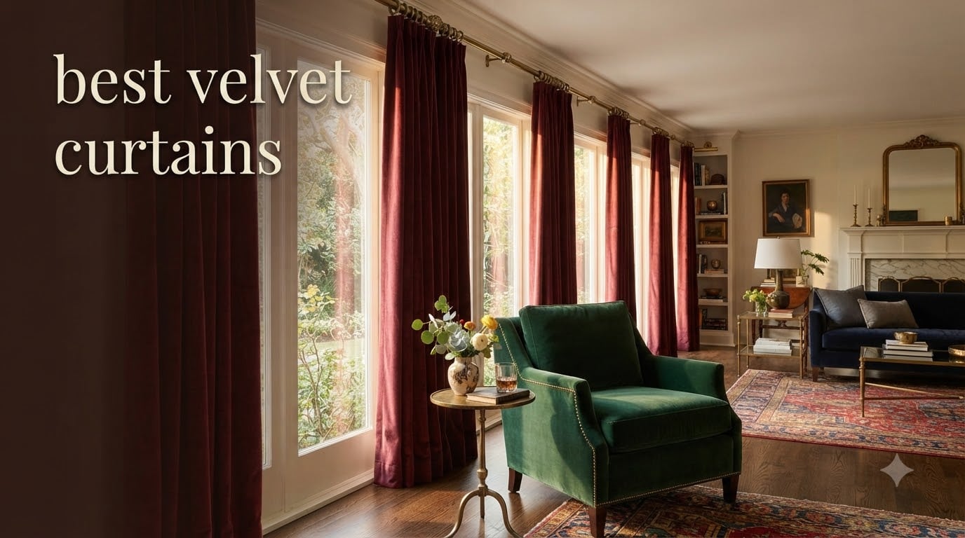 best velvet curtains