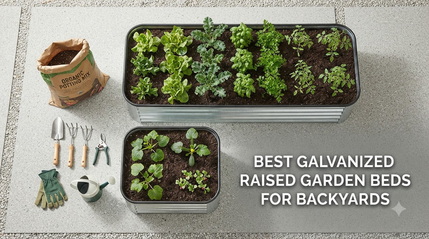 best galvanized raised garden beds for backyards