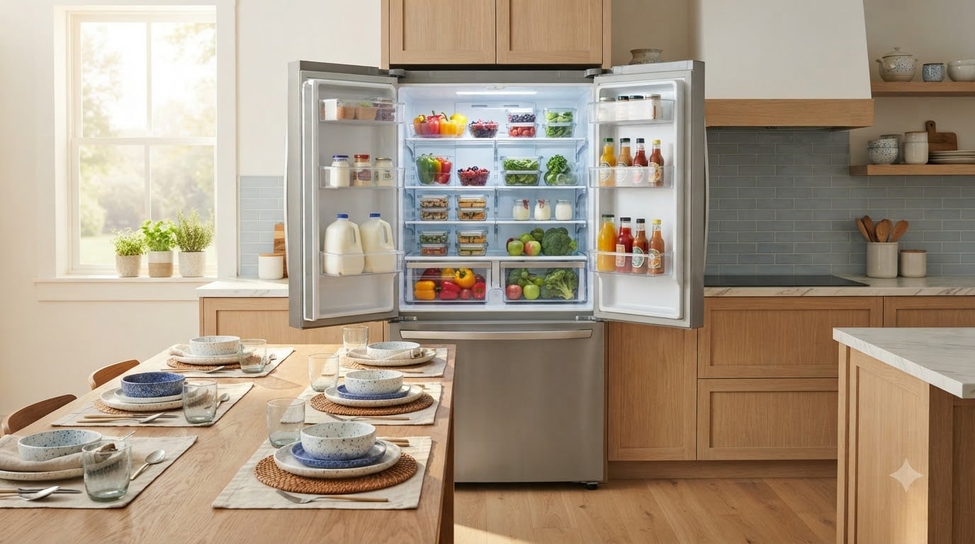 best size refrigerators for family of 5