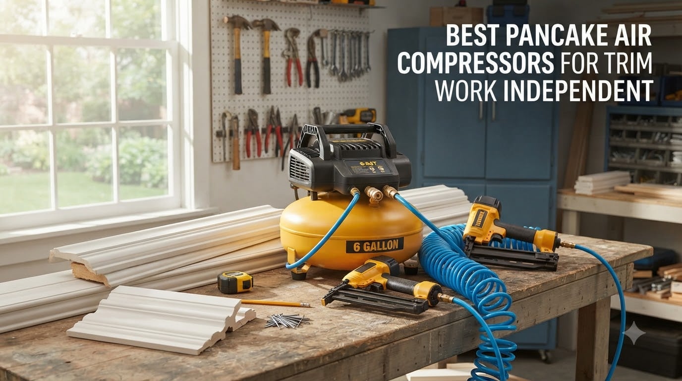 best pancake air compressors for trim work independent
