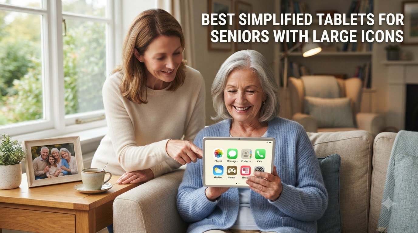 best simplified tablets for seniors with large icons