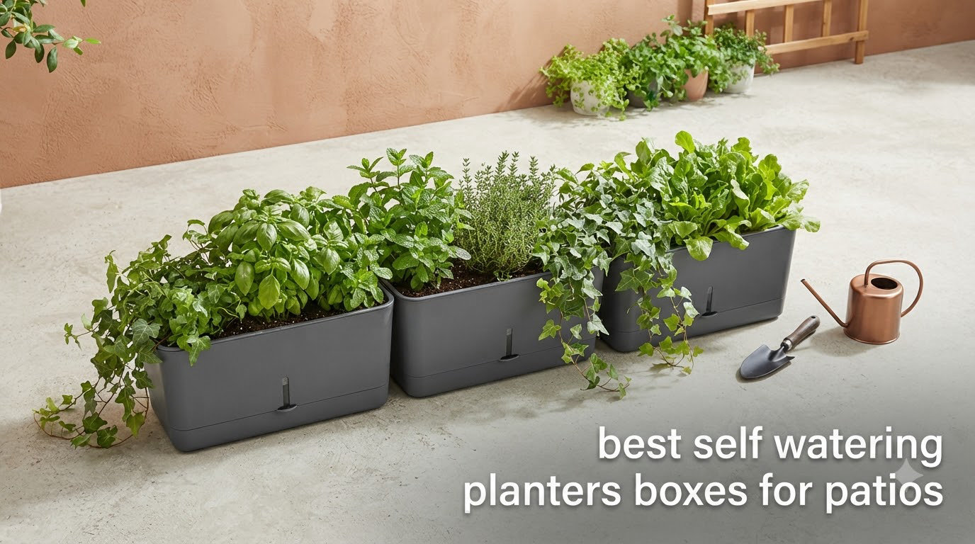 best self watering planters boxes for patios