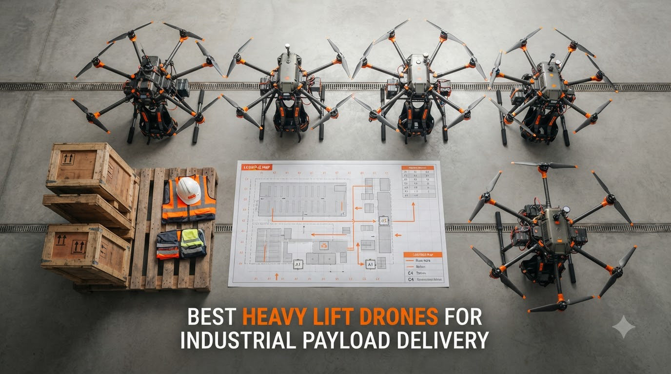 best heavy lift drones for industrial payload delivery