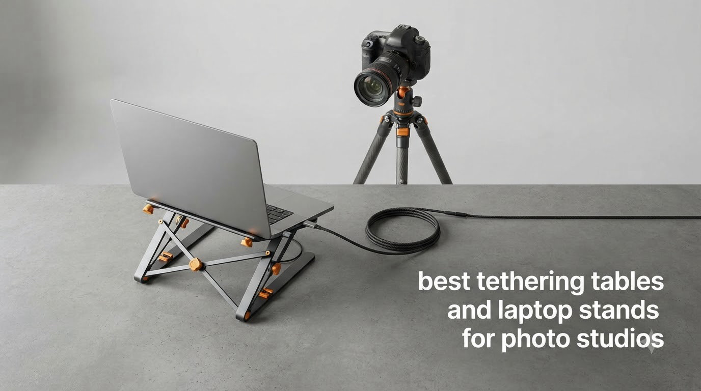 best tethering tables and laptop stands for photo studios