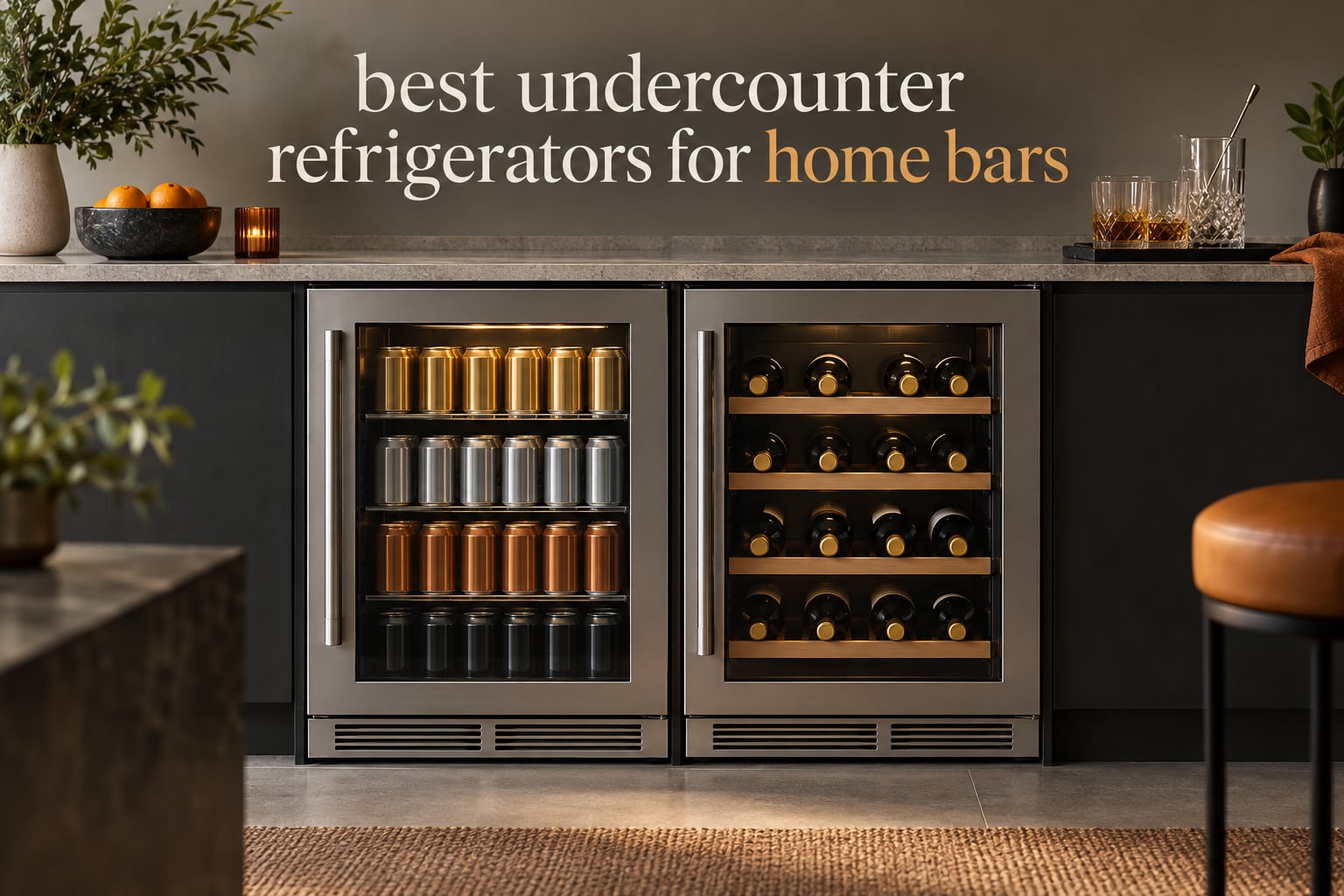 best undercounter refrigerators for home bars