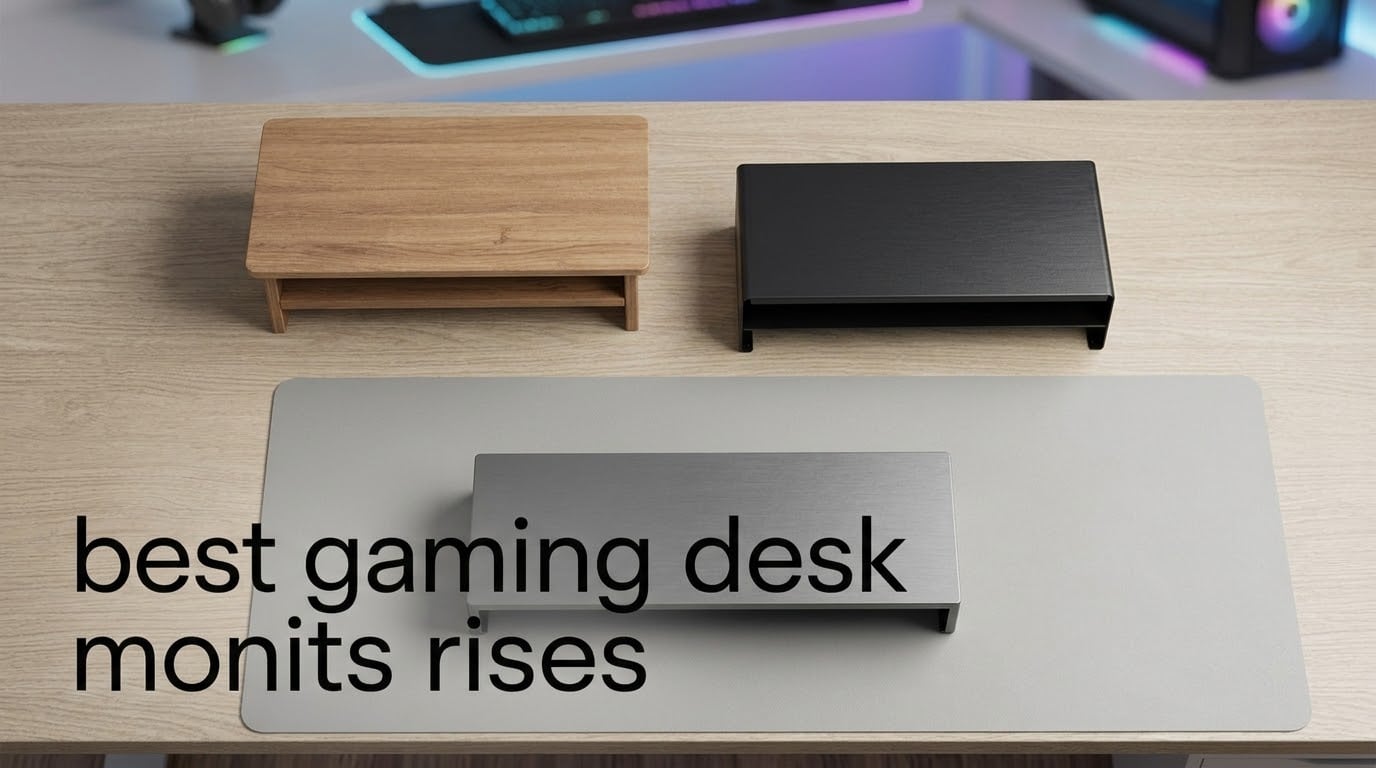 best gaming desk monitors risers