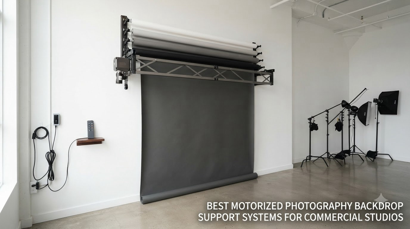best motorized photography backdrop support systems for commercial studios