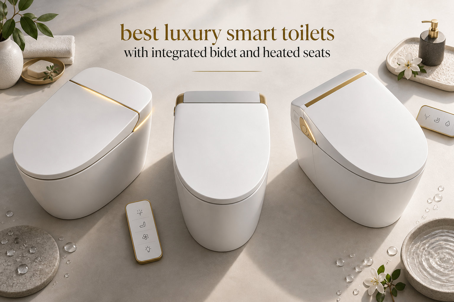 best luxury smart toilets with integrated bidet and heated seats