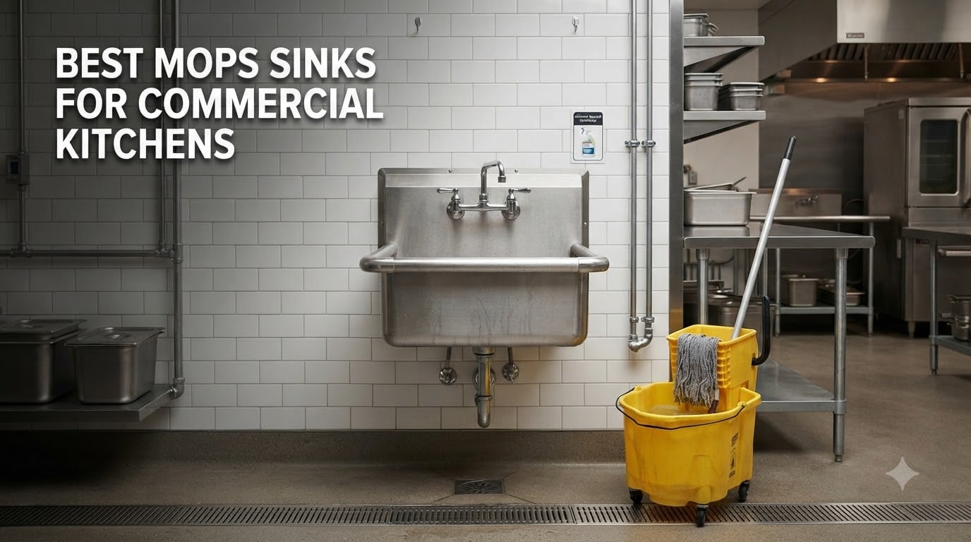 best mops sinks for commercial kitchens