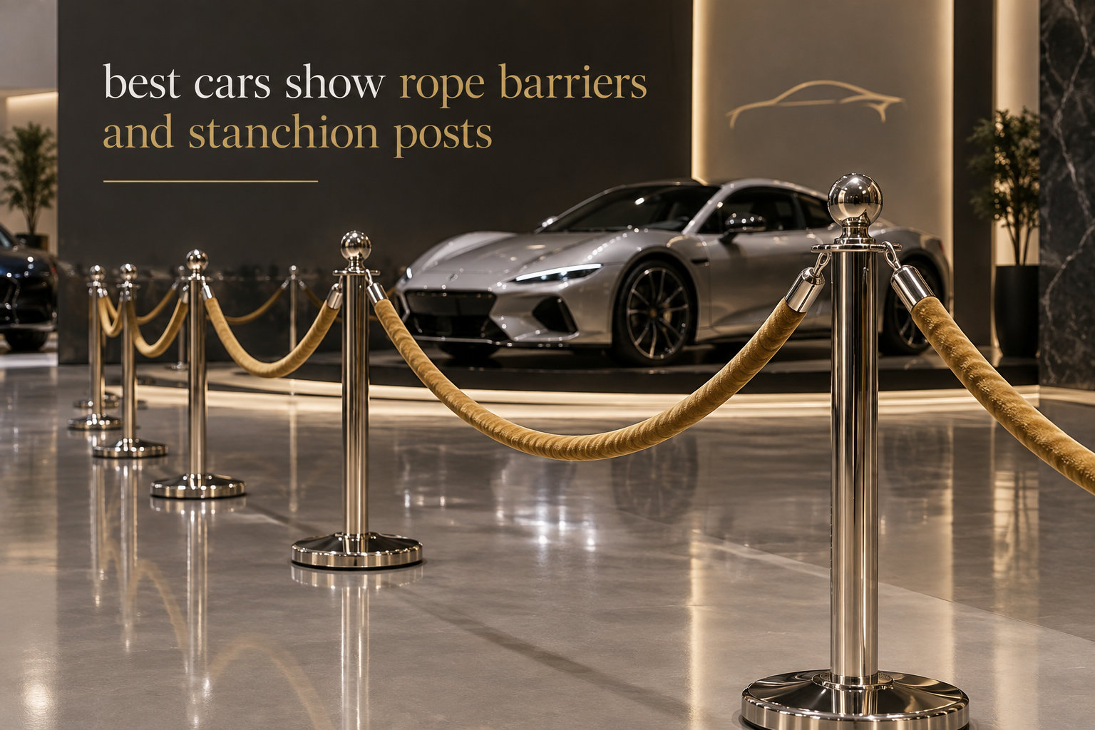 best cars show rope barriers and stanchion posts