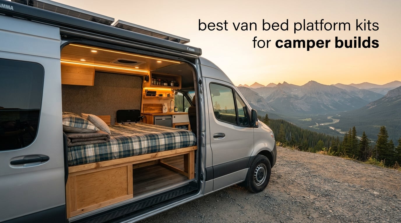 best van bed platform kits for camper builds
