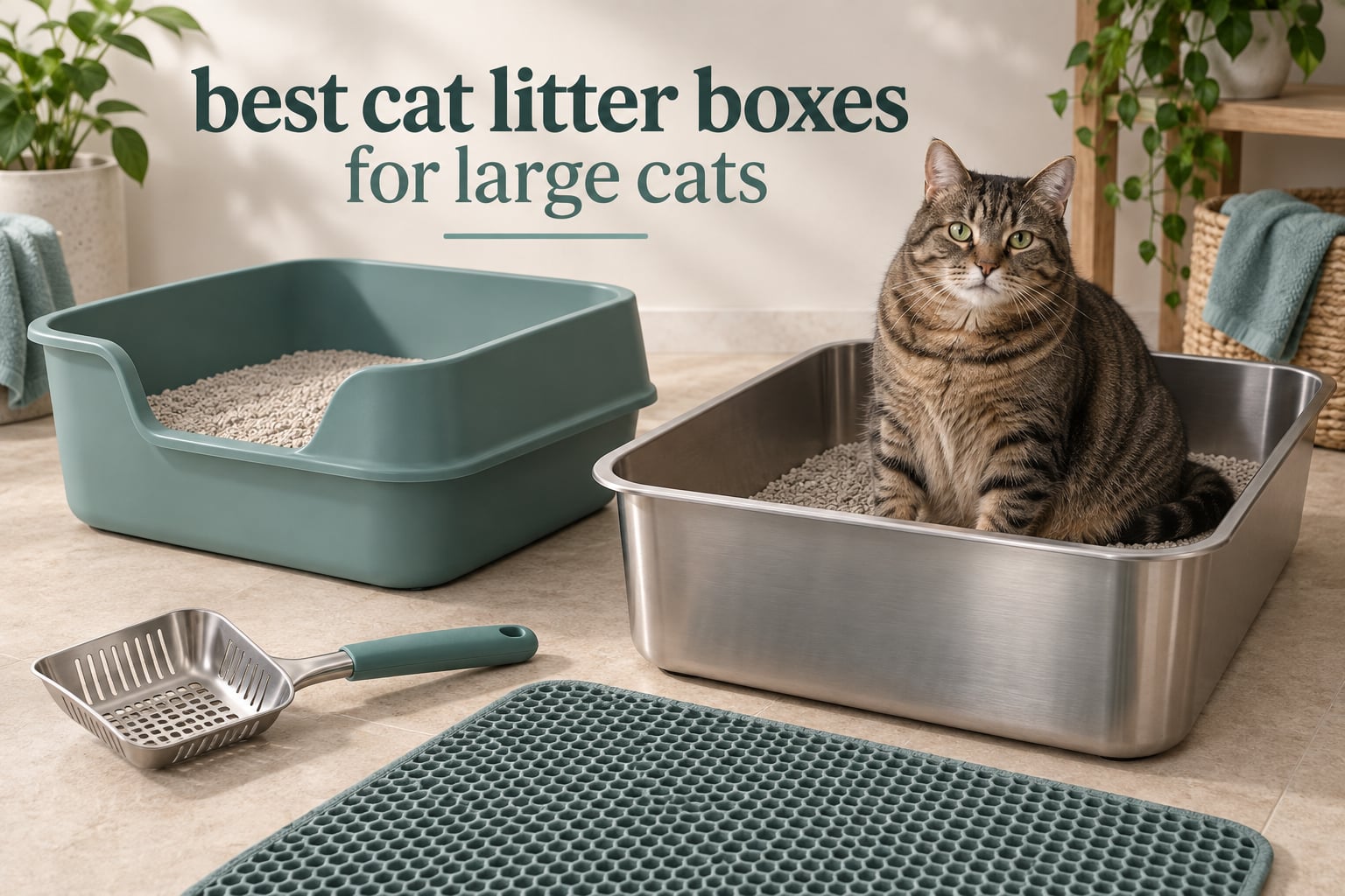 best cat litter boxes for large cats