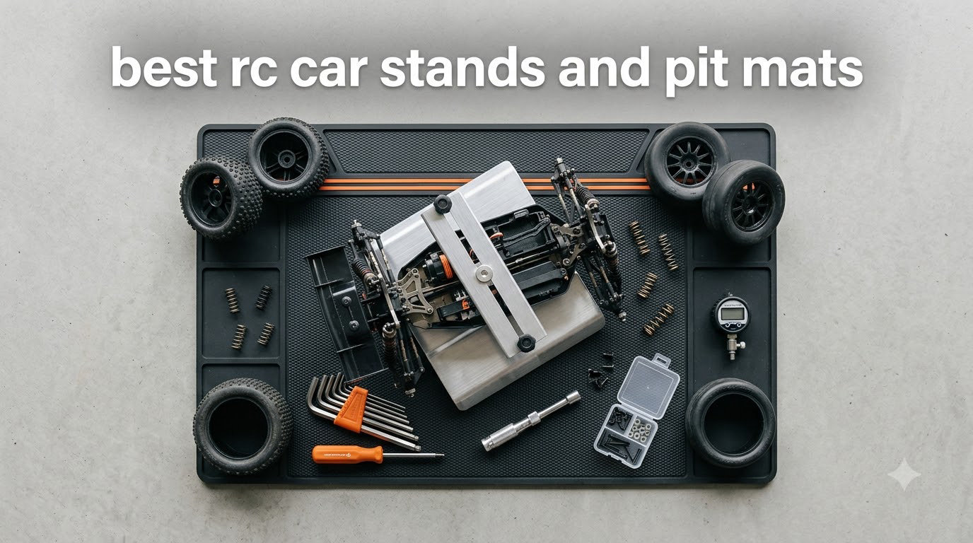 best rc car stands and pit mats