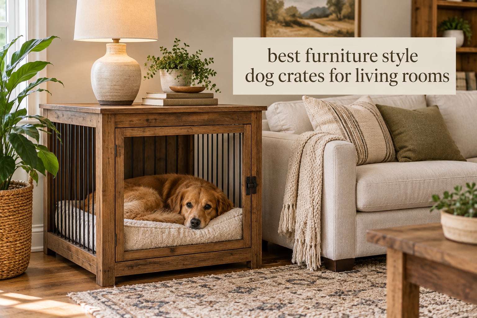 best furniture style dog crates for living rooms