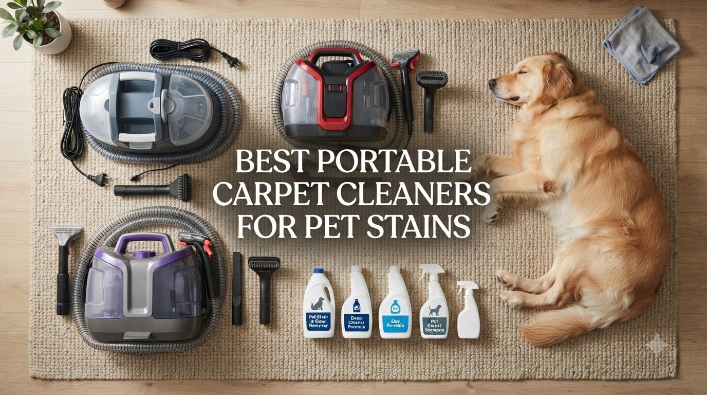 best portable carpet cleaners for pet stains