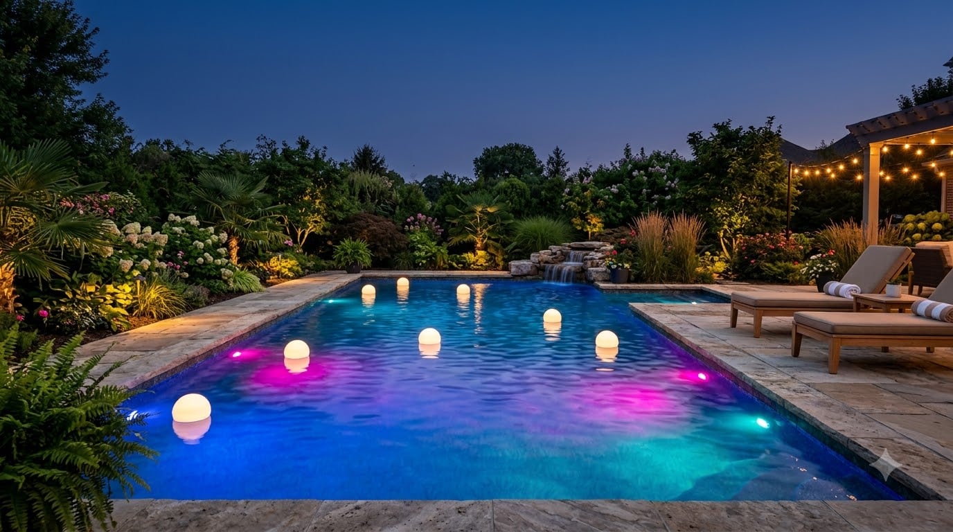 best pools lights for night swimming
