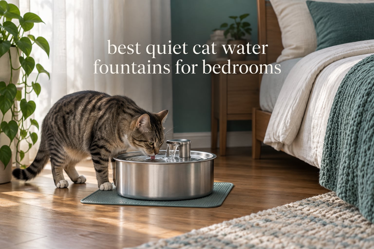best quiet cat water fountains for bedrooms