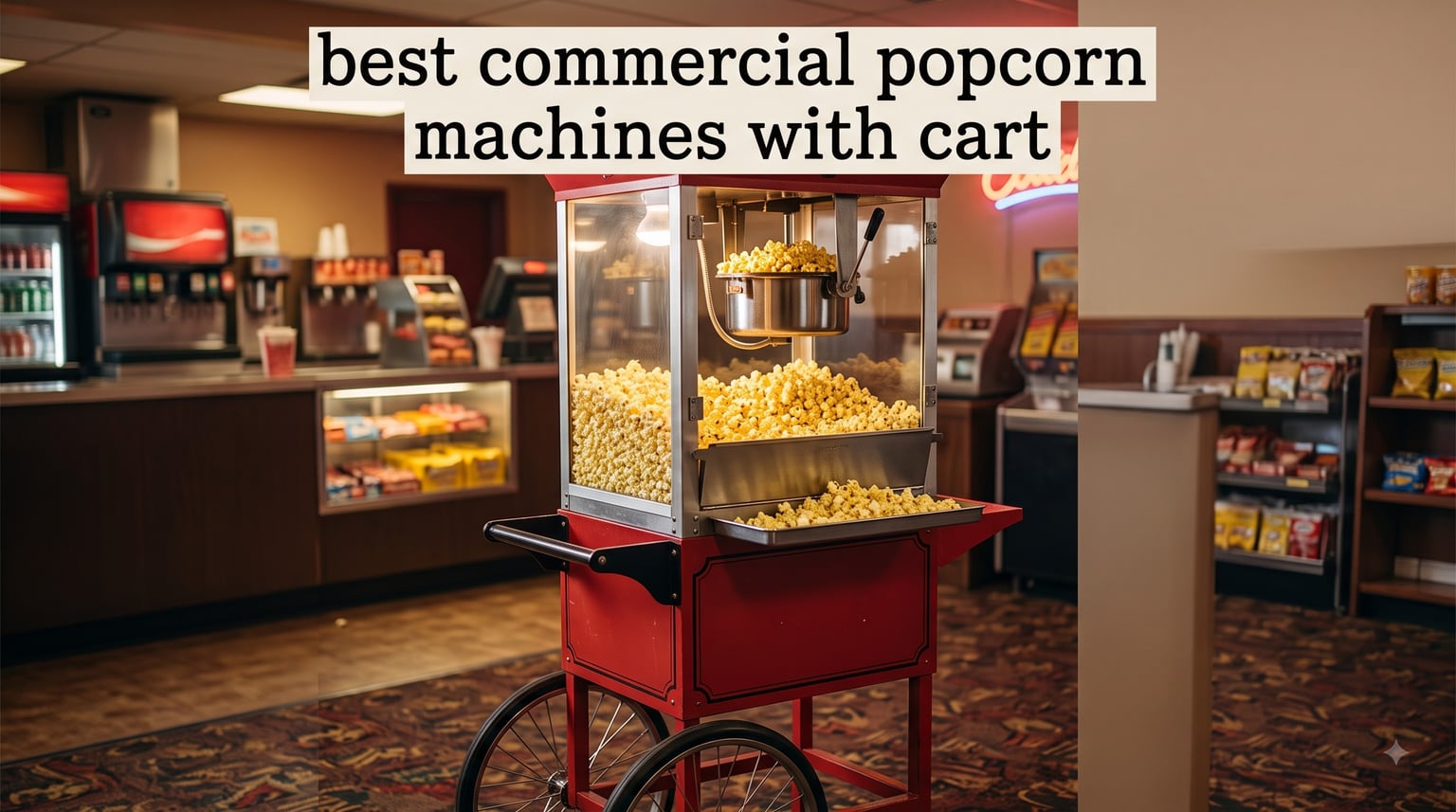 best commercial popcorn machines with cart