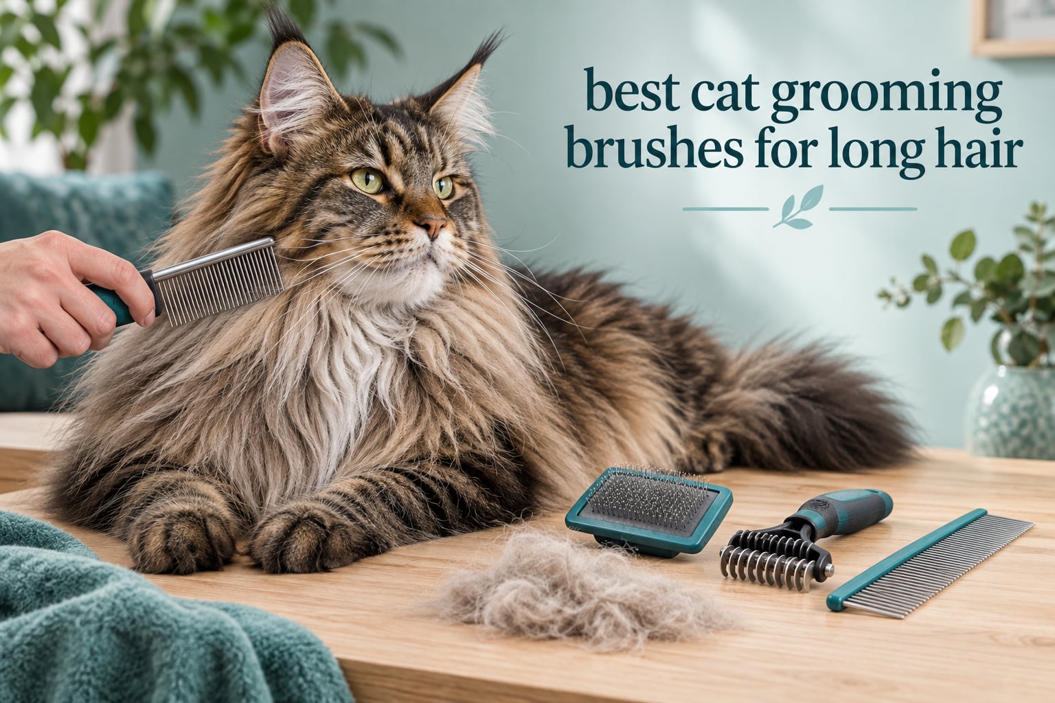 best cat grooming brushes for long hair