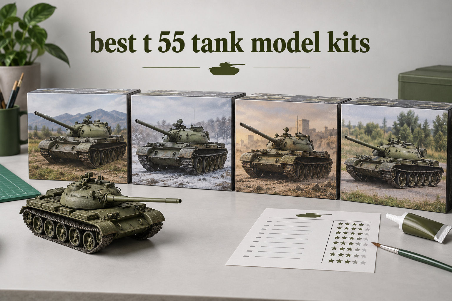 best t 55 tank model kits