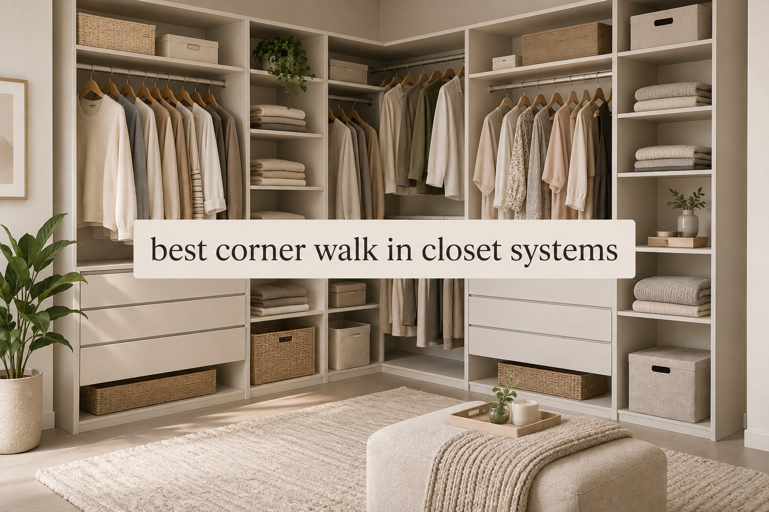 best corner walk in closet systems
