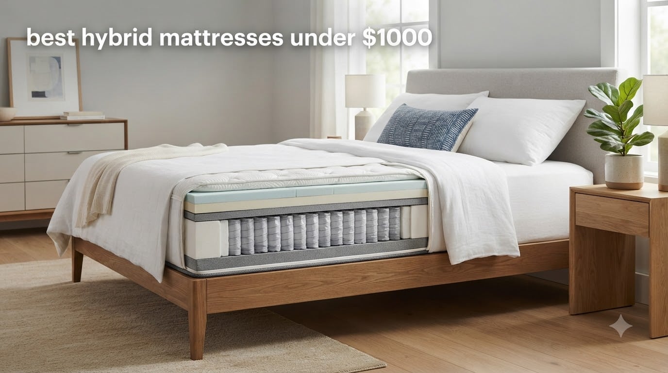 best hybrid mattresses under $1000