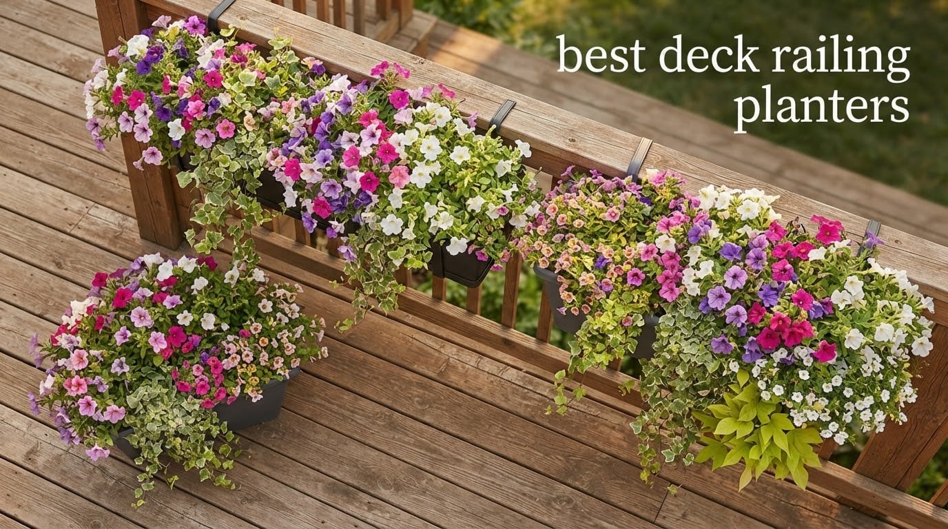 best deck railing planters