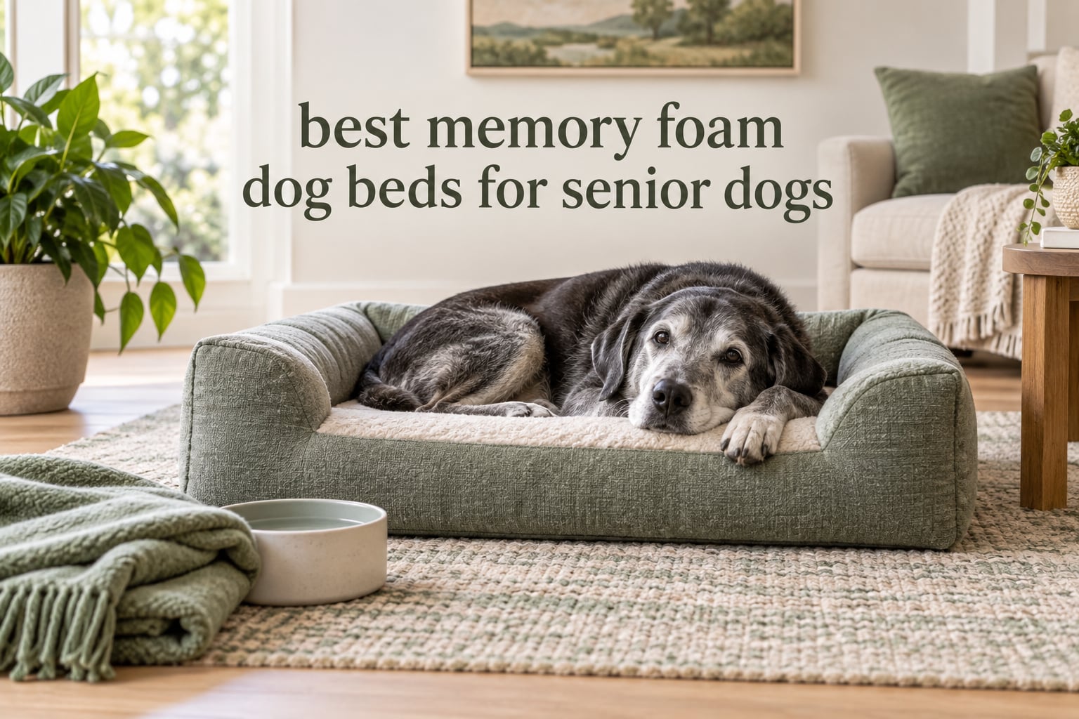 best memory foam dog beds for senior dogs