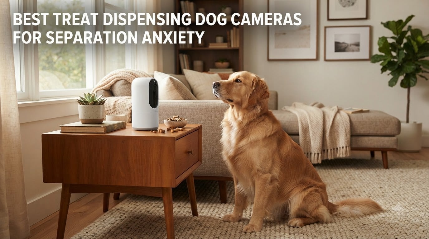 best treat dispensing dog cameras for separation anxiety