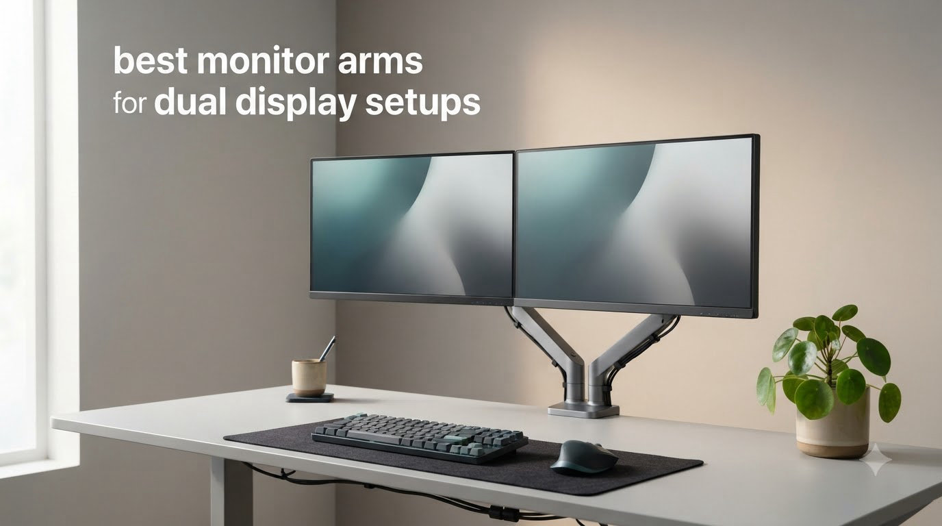 best monitors arms for dual display setups