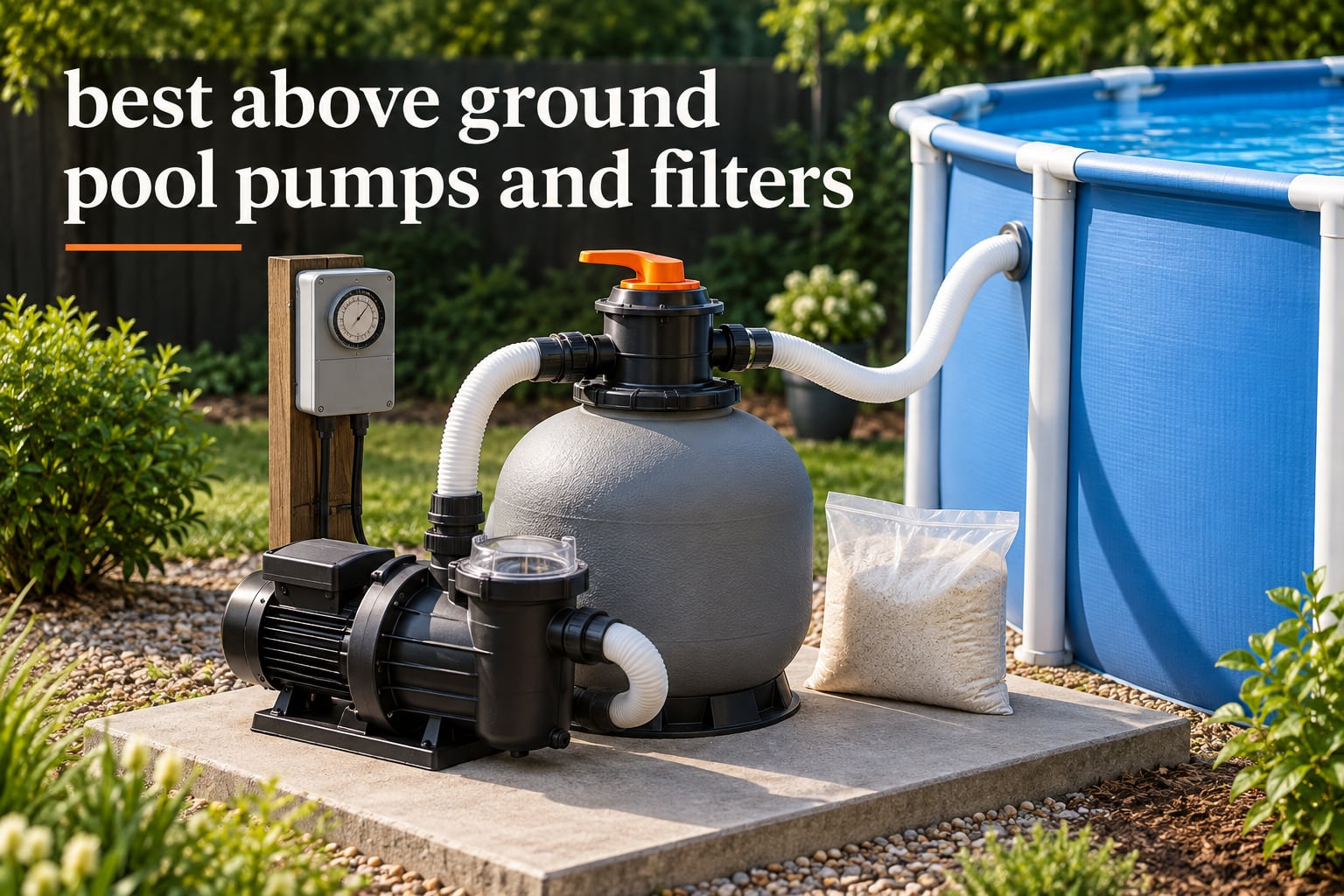 best above ground pool pumps and filters