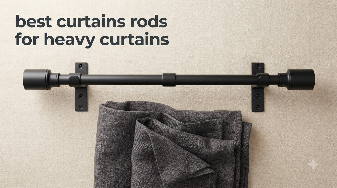 best curtains rods for heavy curtains
