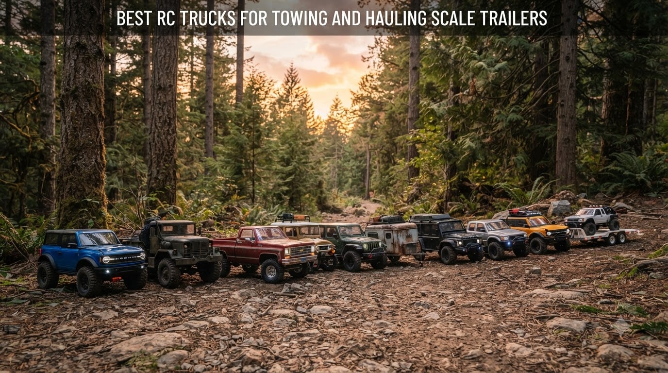 best rc trucks for towing and hauling scale trailers