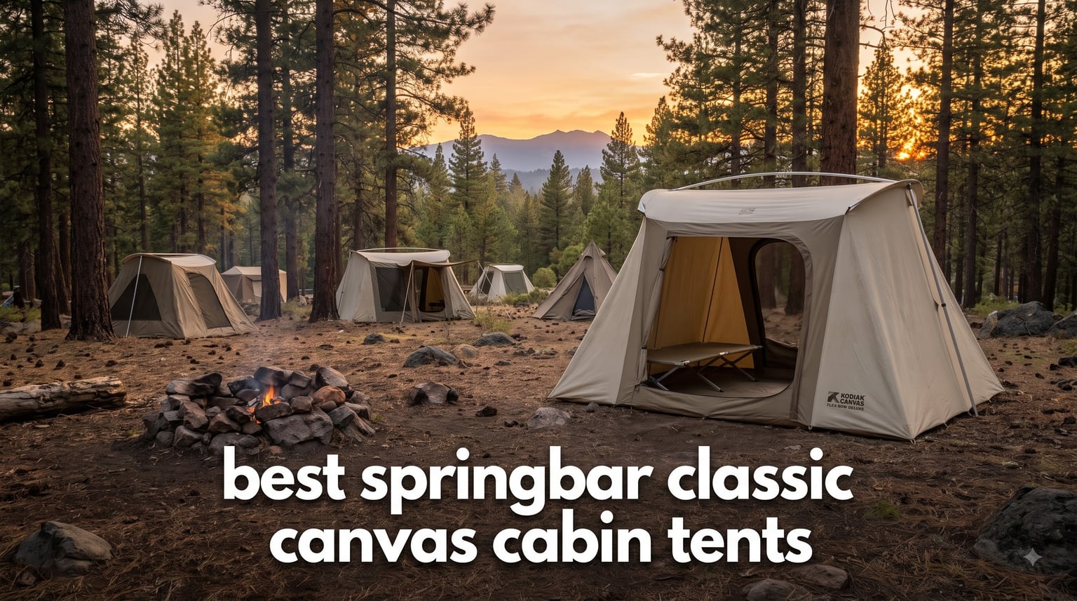 best springbar classic canvas cabin tents
