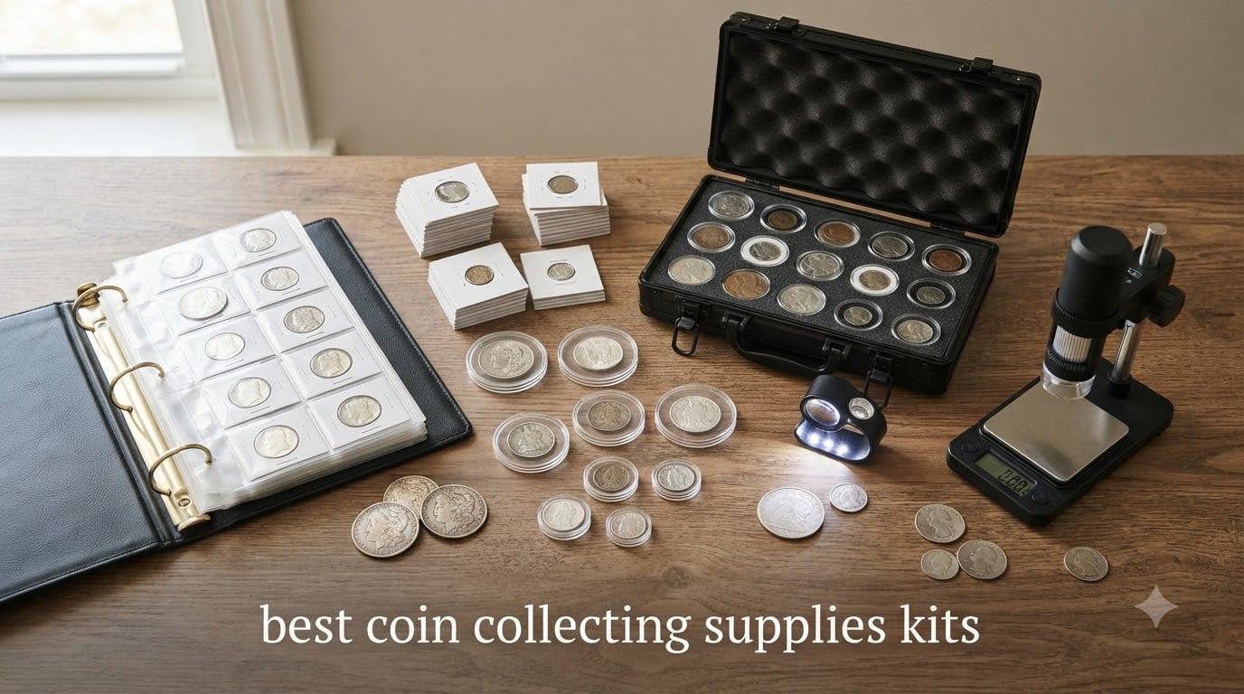 best coin collecting supplies kits