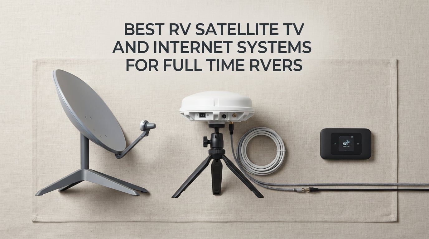 best rv satellite tv and internet systems for full time rvers