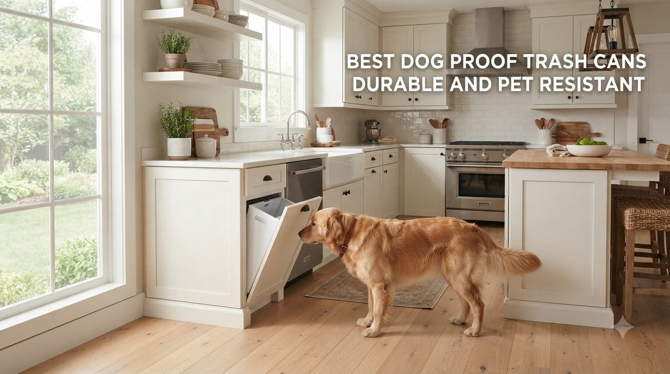 best dog proof trash cans durable and pet resistant