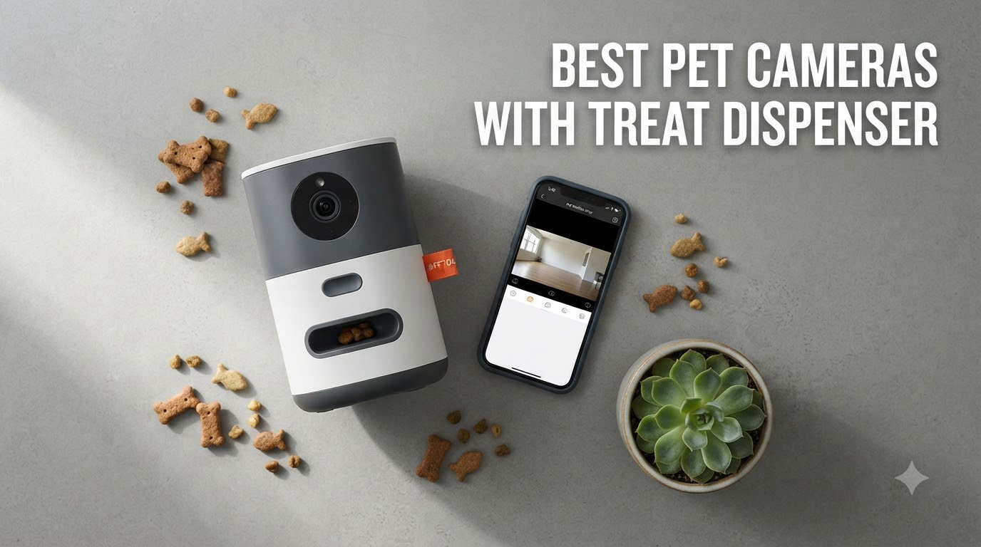 best pet cameras with treat dispenser
