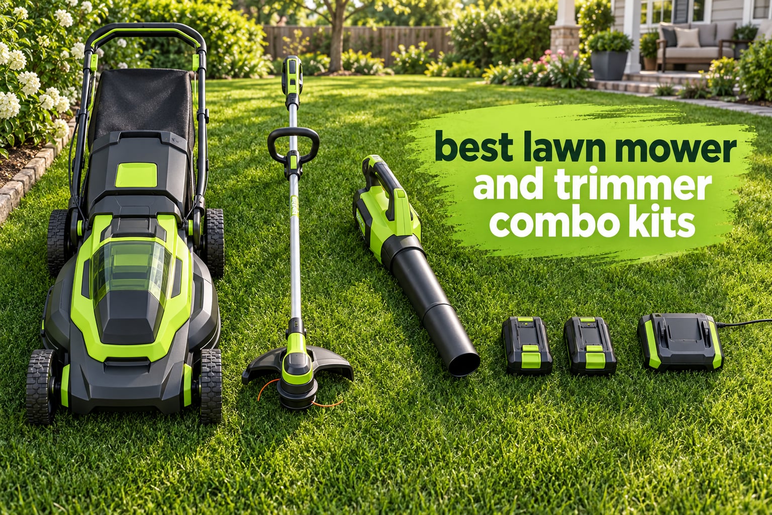 best lawn mower and trimmer combo kits