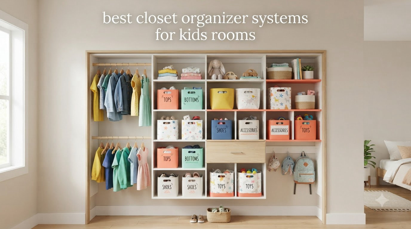 best closet organizer systems for kids rooms
