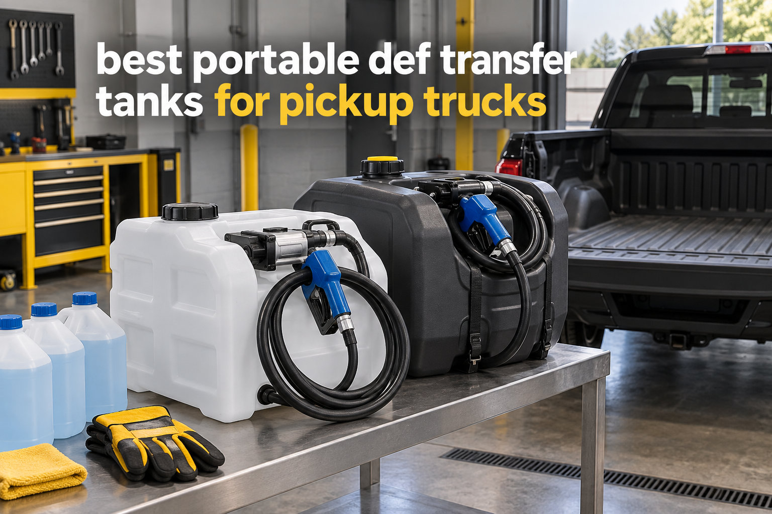 best portable def transfer tanks for pickup trucks