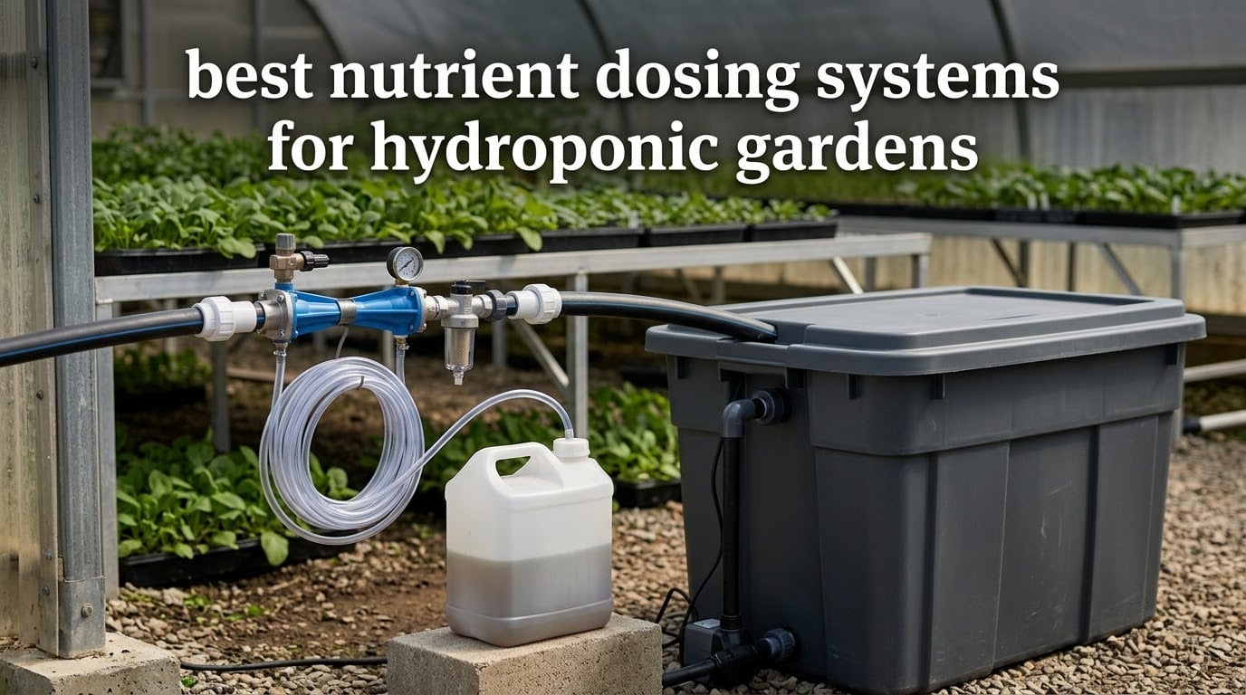 best nutrient dosing systems for hydroponic gardens