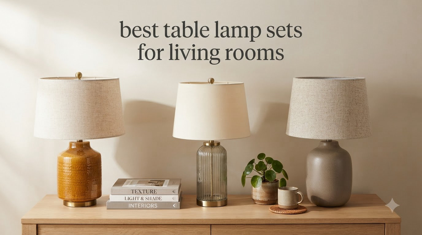 best table lamp sets for living rooms