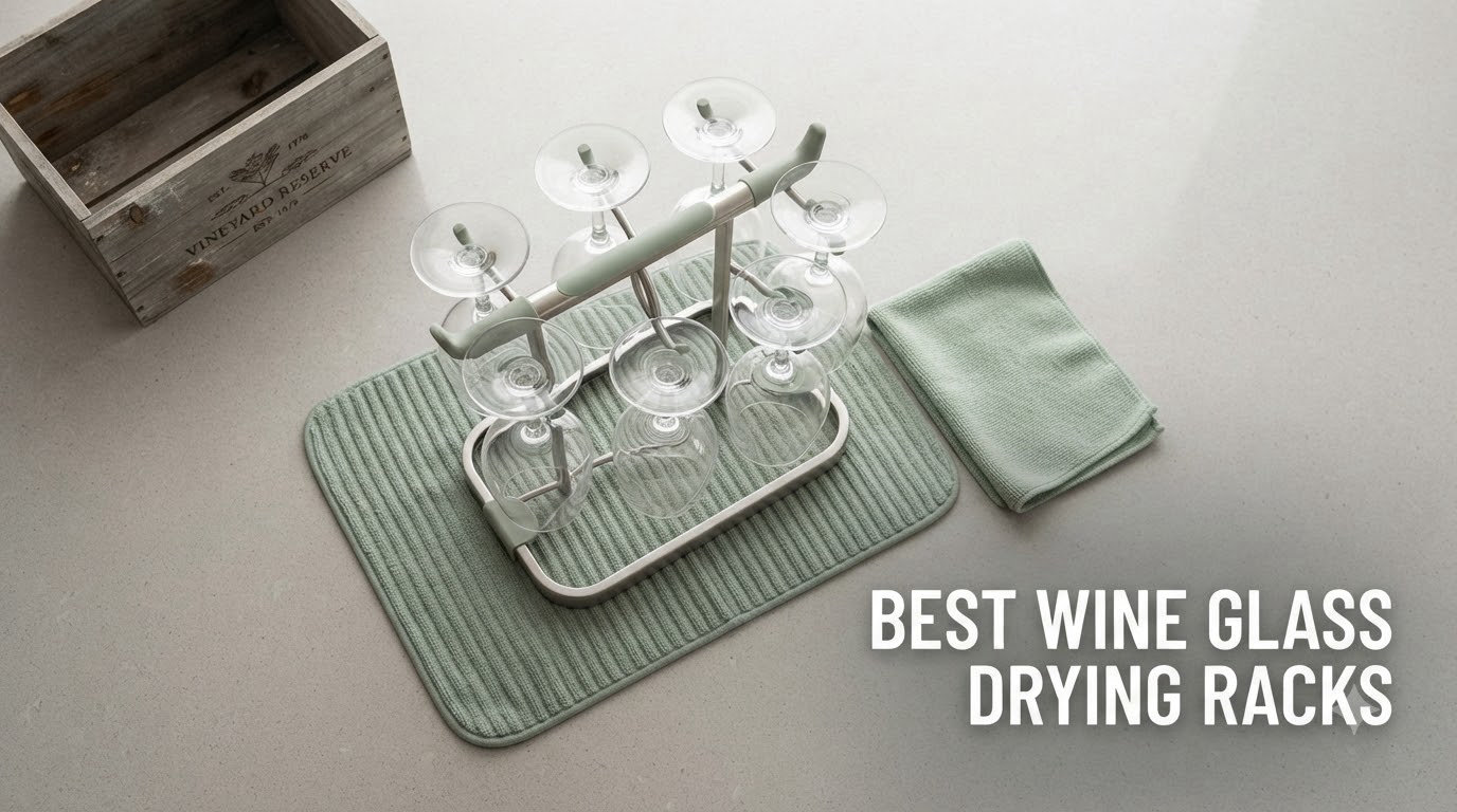 best wine glass drying racks