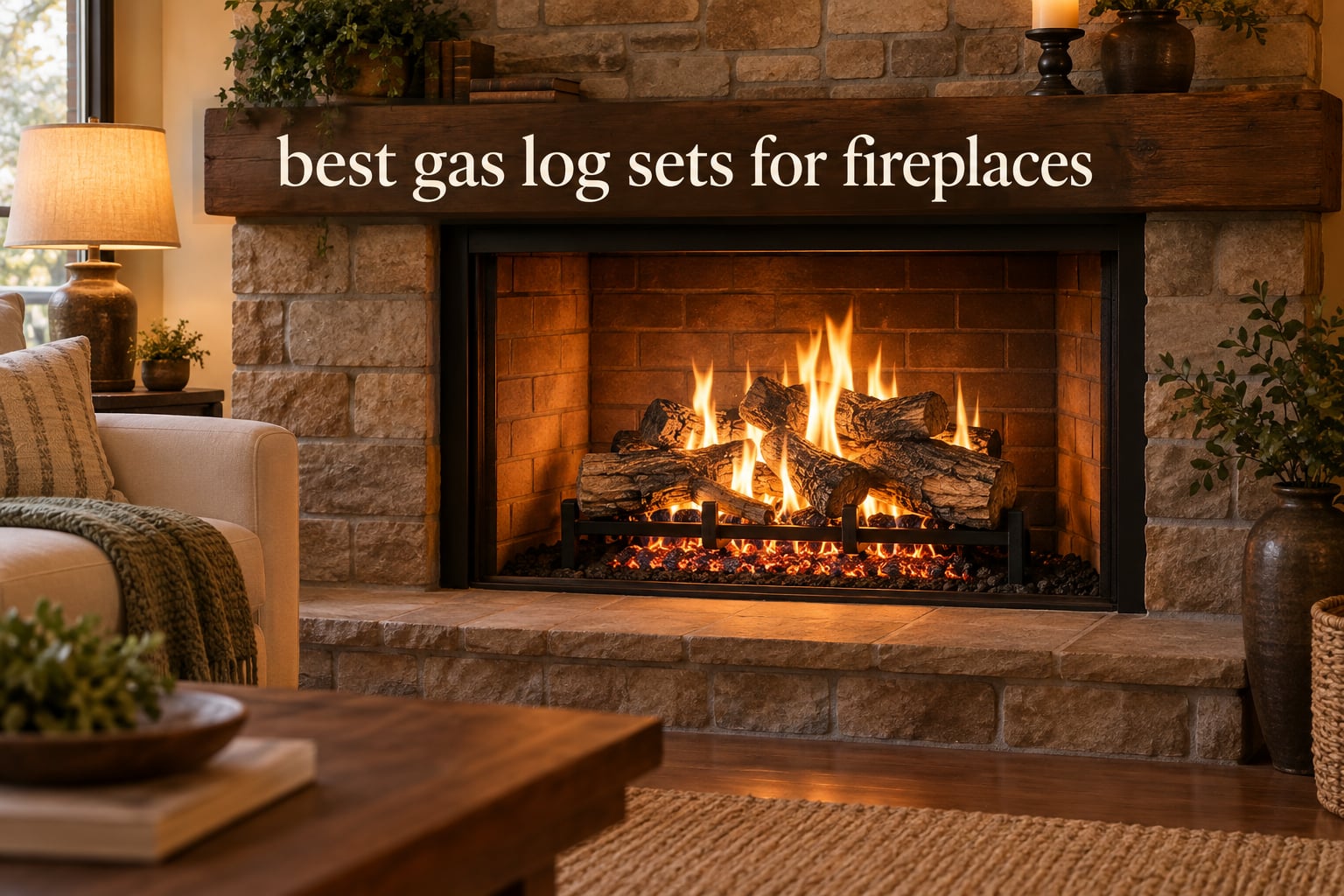 best gas log sets for fireplaces