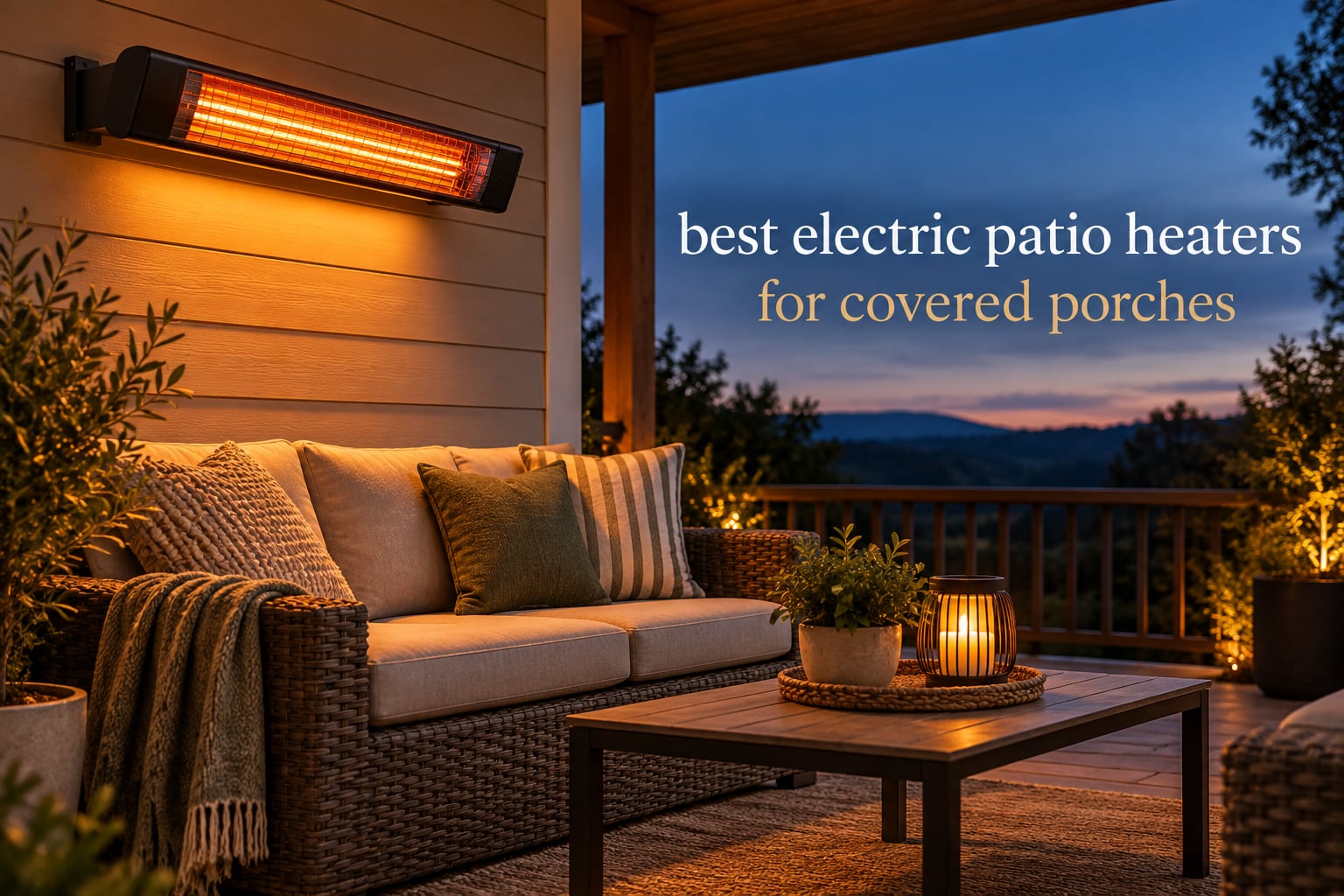 best electric patio heaters for covered porches