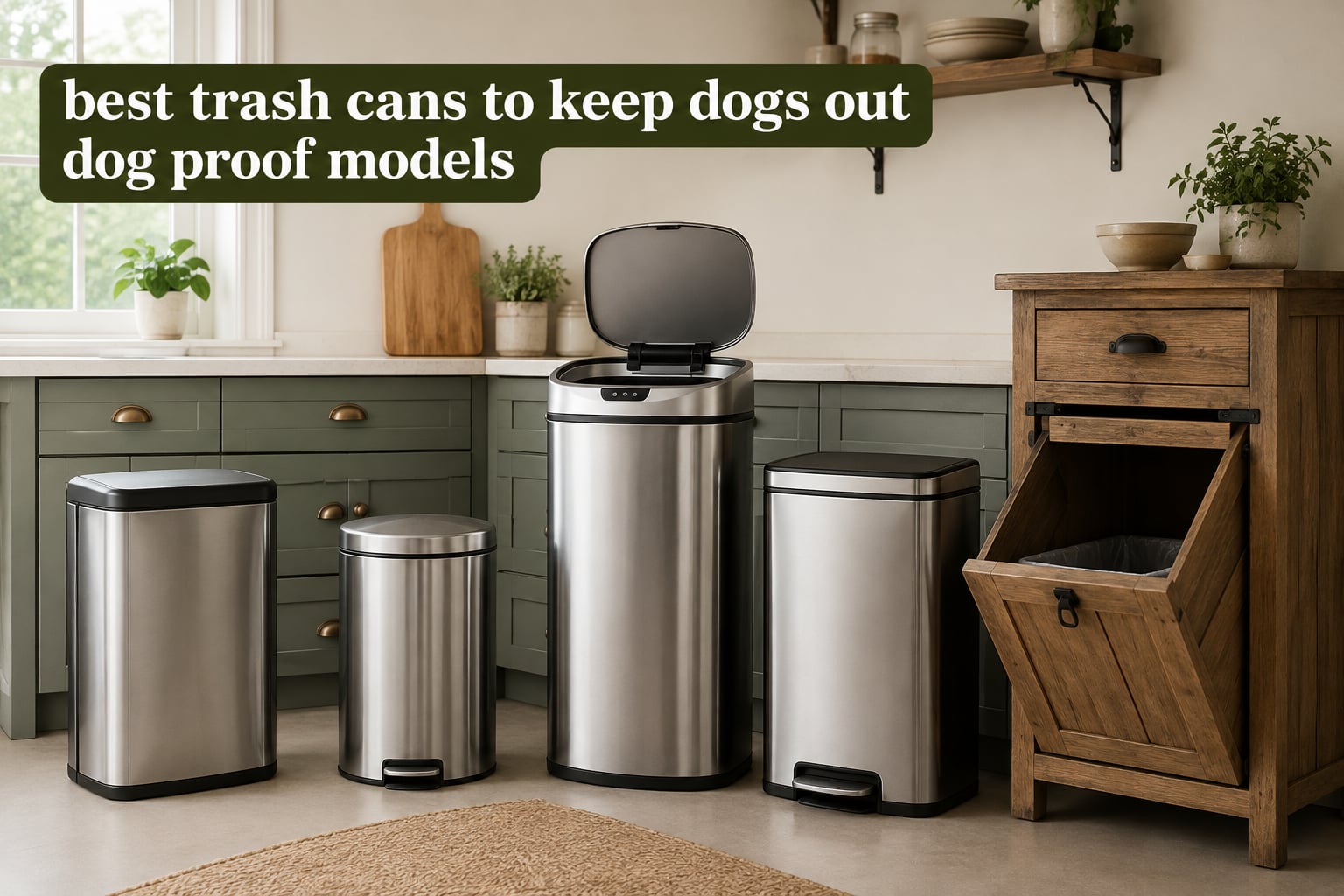 best trash cans to keep dogs out dog proof models