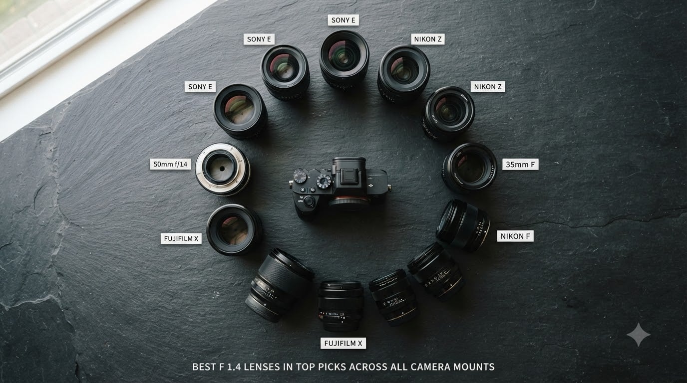 best f 1.4 lenses in top picks across all camera mounts