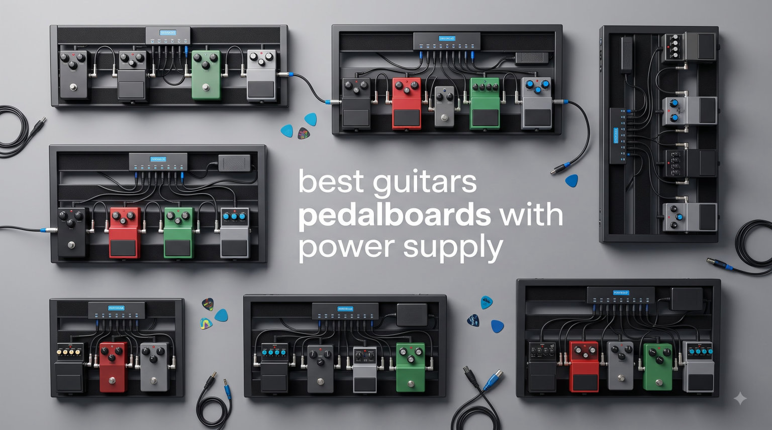 best guitars pedalboards with power supply