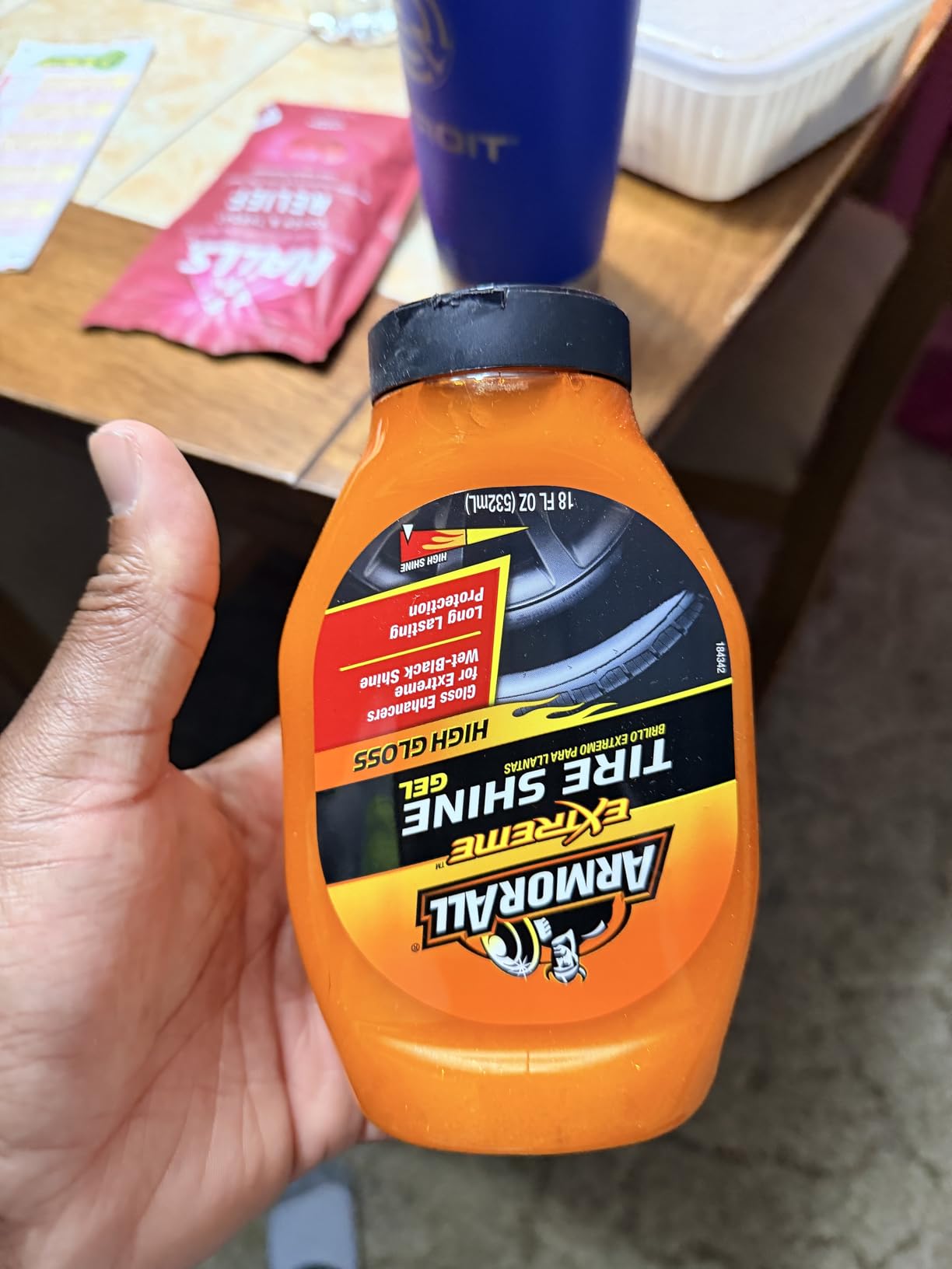 Armor All Extreme Tire Shine Gel, Long Lasting Black Tire Shine, 18 Fl Oz customer photo 1